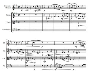 诞辰庆典  长笛小提琴中提琴大提琴重奏 总谱+分谱 有试听-云音圈