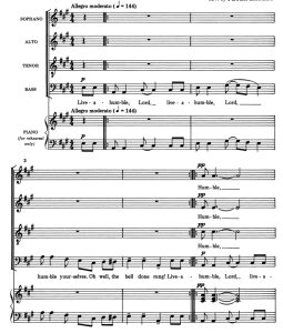 商品为SATB 四声部合唱线谱 谦逊生活 灵歌 阿卡贝拉 混声无伴奏合唱谱 有试听-云音圈