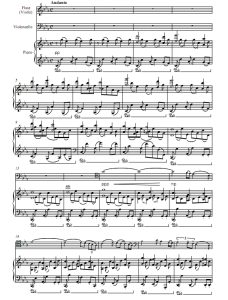 遗忘 小提琴大提琴钢琴总谱 有试听-云音圈