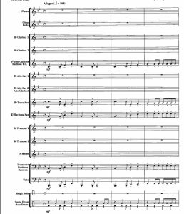 铃儿响叮当 2级 交响管乐总谱+分谱 有试听-云音圈