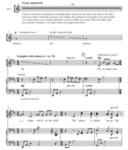 商品为SATB 四声部合唱线谱 雨后泥土的芬芳 亚历山大版 混声合唱+钢琴谱 有试听-云音圈