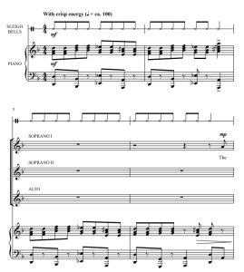 商品为SSA 三声部合唱线谱 雪 格雷版 童声女声合唱谱 有试听-云音圈