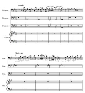 龙猫串烧 巴松管三重奏+钢琴  总谱+分谱 有试听-云音圈