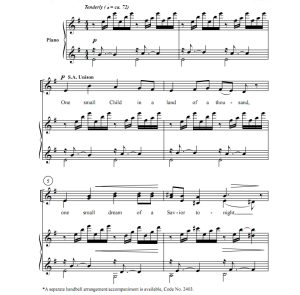 商品为SAB 三声部合唱线谱 一个小孩  拉尔森版 混声合唱谱 有试听-云音圈