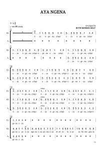 商品为三声部合唱简谱  南非民歌 Aya Ngena SSA 童声女声  有试听-云音圈