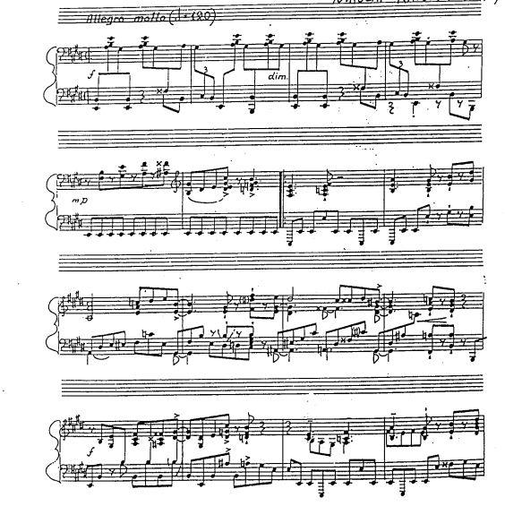 卡普斯汀 奏鸣曲 第二首 钢琴独奏