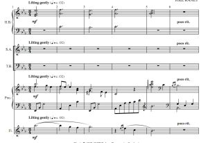 商品为合唱总谱 卡里普索摇篮曲 雷尼版 四声部混声合唱+钢琴+长笛+2手摇铃 总谱 有试听-云音圈