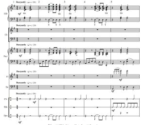 商品为合唱总谱+分谱 卡里普索摇篮曲 雷尼版 混声合唱+钢琴+长笛+3手摇铃+巴松谱 有试听-云音圈