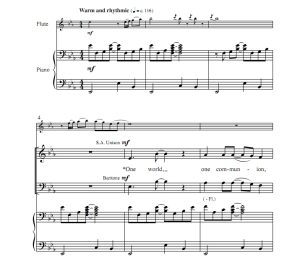 商品为SAB 三声部合唱线谱 同一个世界，同一个共融 乔普林版 混声合唱谱 有试听-云音圈