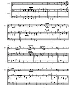 国际歌 长笛钢琴 总谱+分谱 有试听-云音圈