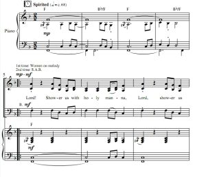 商品为SAB 三声部合唱线谱 圣洁的吗哪 雷尼版 混声合唱谱 有试听-云音圈