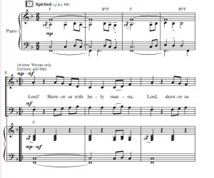 商品为二声部合唱线谱 圣洁的吗哪 雷尼版 混声合唱谱 有试听-云音圈