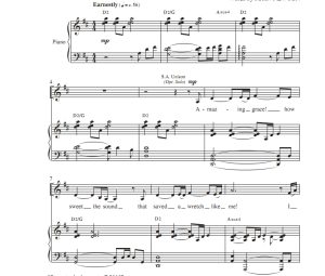 商品为SAB 三声部合唱线谱 奇异恩典 雷尼版 混声合唱谱 有试听-云音圈