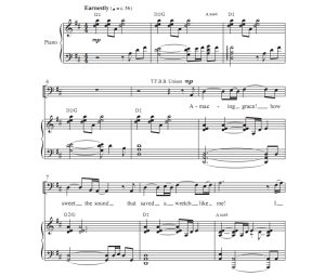 商品为TTBB 四声部合唱线谱 奇异恩典 雷尼版 男声合唱谱 有试听-云音圈