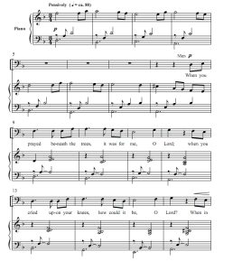 商品为二声部合唱线谱 当你在树下祈祷时 拉尔森版 混声合唱谱 有试听-云音圈