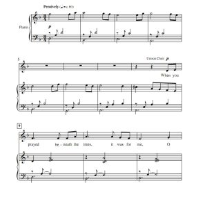 商品为齐声合唱线谱 当你在树下祈祷时 拉尔森版 齐声合唱谱 有试听-云音圈