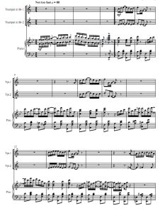 拉格泰姆 乔普林 小号二重奏与钢琴 有试听-云音圈