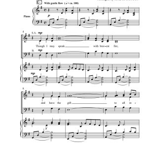 商品为SAB 三声部合唱线谱 爱的礼物 霍普森版 混声合唱谱 有试听-云音圈