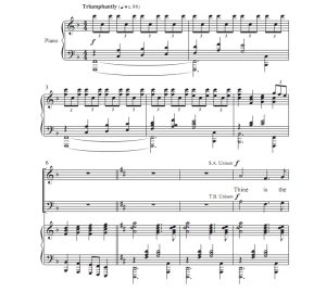 商品为SATB 四声部合唱线谱 荣耀归于祢 麦克唐纳版 混声合唱谱 有试听-云音圈