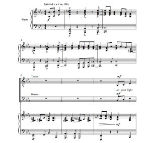 商品为TTBB 四声部合唱线谱 让你的光芒闪耀 麦克唐纳版 男声合唱谱 有试听-云音圈