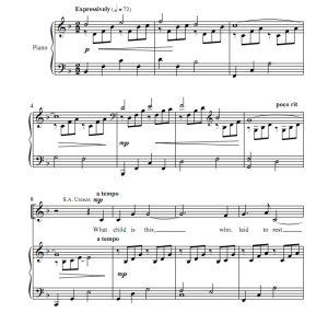 商品为SATB 四声部合唱线谱 这个孩子是谁 雷尼版 混声合唱谱 有试听-云音圈