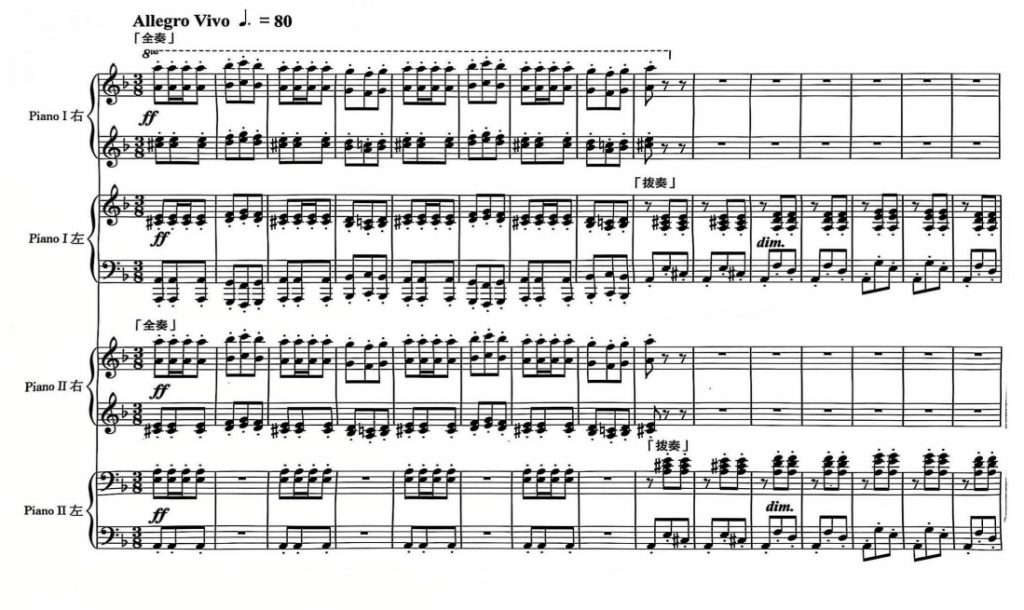 阿拉贡舞曲 卡门双钢琴八手联弹 有试听