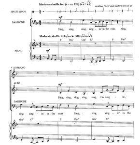 商品为SAB 三声部合唱线谱 雨中曲  海斯版 混声合唱谱 有试听-云音圈