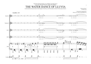 商品为SSAA 四声部合唱线谱 雨水之舞 童声女声合唱谱 有试听-云音圈