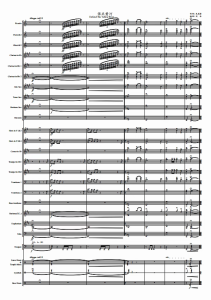 管乐总谱保卫黄河+东方红音乐会版本交响管乐合奏原版总分谱+音频-云音圈