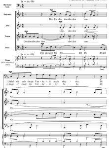 商品为SATB 四声部合唱线谱 A Yiddish Lullaby 劳森版 阿卡贝拉 混声无伴奏合唱谱 有试听-云音圈