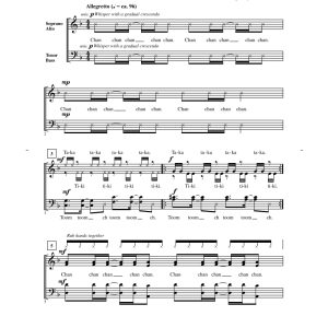 商品为SATB 四声部合唱线谱 Carnavalito 威尔版 阿卡贝拉 混声无伴奏合唱谱 有试听-云音圈