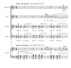 商品为SATB 四声部合唱线谱 I Been In the Storm So Long 海斯版 阿卡贝拉 混声无伴奏合唱谱 有试听-云音圈