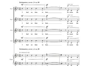 商品为SSAA 四声部合唱线谱 I Had No Time To Hate 桑托尔曼版 阿卡贝拉 无伴奏童声女声合唱谱 有试听-云音圈