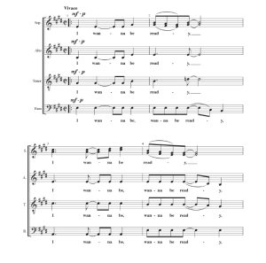 商品为SATB 四声部合唱线谱 I Wanna Be Ready 吉布斯版 阿卡贝拉  混声合唱谱 有试听-云音圈