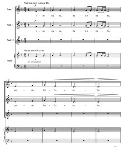 商品为SSA 三声部合唱线谱 Iavnana 韦尔登版 阿卡贝拉 童声女声无伴奏合唱谱 有试听-云音圈