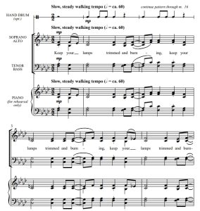 商品为SATB 四声部合唱线谱 Keep Your Lamps Trimmed and Burning 阿特豪斯版 阿卡贝拉 混声无伴奏合唱谱 有试听-云音圈