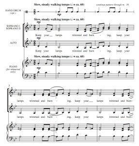 商品为SSA 三声部合唱线谱 Keep Your Lamps Trimmed and Burning 阿特豪斯版 阿卡贝拉 童声女声无伴奏合唱谱 有试听-云音圈