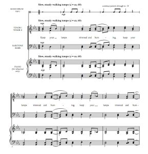 商品为TTBB 四声部合唱线谱 Keep Your Lamps Trimmed and Burning 阿特豪斯版 阿卡贝拉 男声无伴奏合唱谱 有试听-云音圈