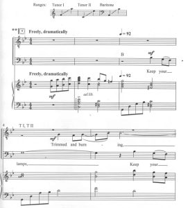 商品为TTB 三声部合唱线谱 Keep Your Lamps 约翰逊版 男声合唱谱 有试听-云音圈