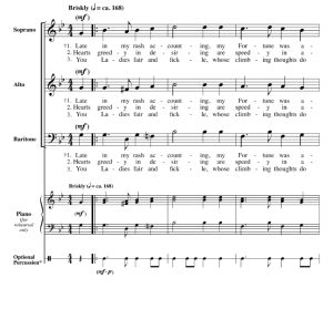 商品为SAB 三声部合唱线谱 Late in My Rash Accounting 利维特版 阿卡贝拉 混声无伴奏合唱谱 有试听-云音圈