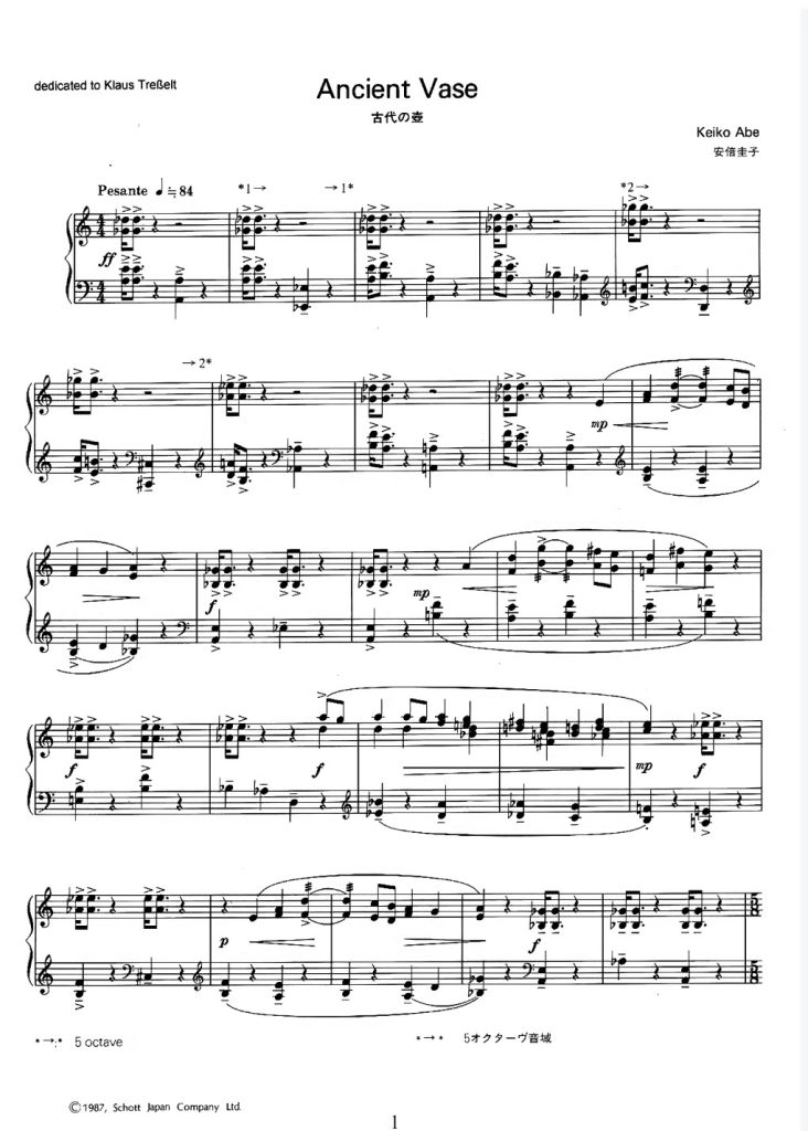 图片[5]-安倍圭子马林巴作品独奏谱 Keiko Abe经典四本曲集