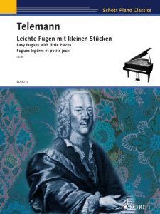 泰勒曼 6首简易赋格小曲集 朔特原版钢琴谱-云音圈