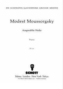 穆索尔斯基 9首精选作品集 Schott 原版钢琴谱-云音圈