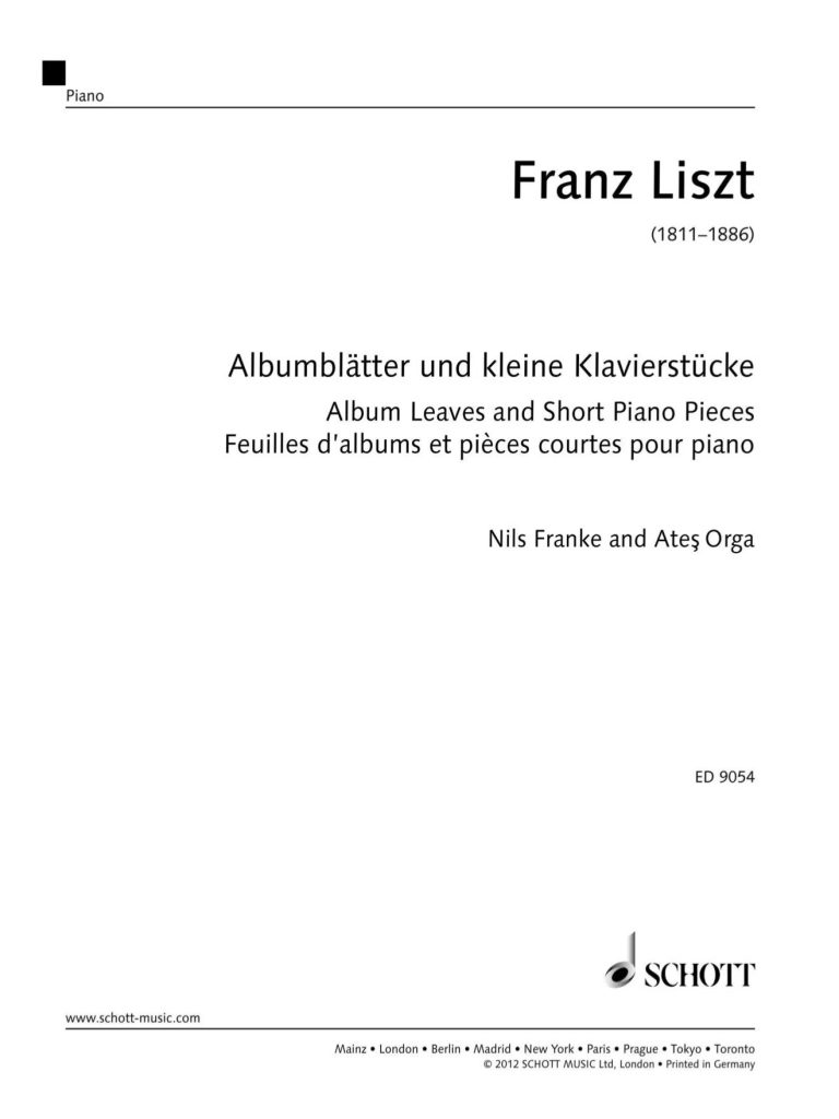 图片[2]-李斯特纪念册和短小钢琴作品《Albumblätter und kleine Klavierstücke》朔特原版钢琴谱