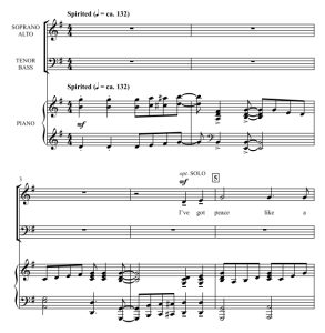 商品为SATB 四声部合唱线谱 Peace Like a River 约翰逊版 混声合唱谱 有试听-云音圈