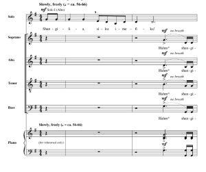 商品为SATB 四声部合唱线谱 Shangilia 洛佩斯版 阿卡贝拉 混声无伴奏合唱谱 有试听-云音圈