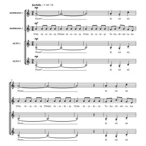 商品为SSAA 四声部合唱线谱 TaReKiTa 伊斯梅 童声女声合唱谱 有试听-云音圈
