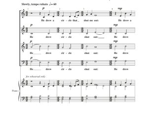 商品为SATB 四声部合唱线谱 The Circle 皮特克版 阿卡贝拉 混声无伴奏合唱谱 有试听-云音圈