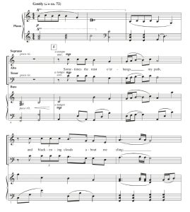 商品为SATB 四声部合唱线谱 The Gift to Sing 鲍威尔版 混声合唱谱 有试听-云音圈