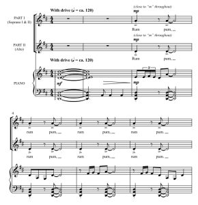 商品为SA 二声部合唱线谱 The Little Drummer Boy 布莱恩版 童声女声合唱谱 有试听-云音圈